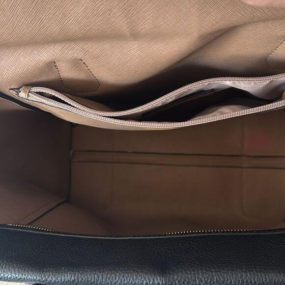 Michael Kors Mercer Large Satchel Black Leather Handbag Top Zip Closure Bag GUC - Picture 14 of 14